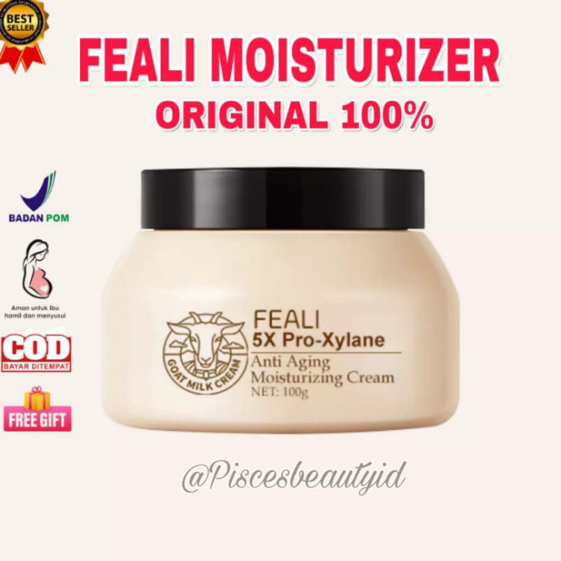 READY SIAP KIRIM‼️Feali Moisturizer susu kambing ORI (BPOM) Moisturizer Feali Pelembab Wajah