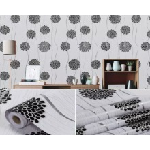 Wallpaper Dinding | Wallpaper Stiker Dinding | Wallpaper Kamar Tidur | Wallpaper Dinding Kamar Tidur | Dandelion Hitam 10Meter