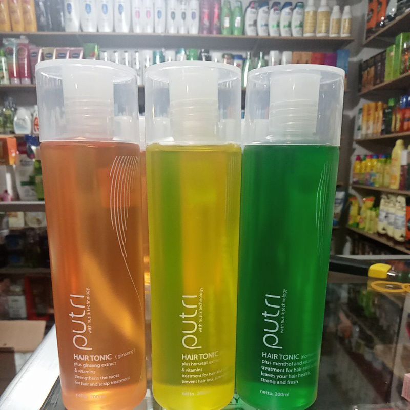 Putri hair tonic 200ml .hair tonic putri 200ml.hair tonic penumbuh rambut .hair tonic gingseng