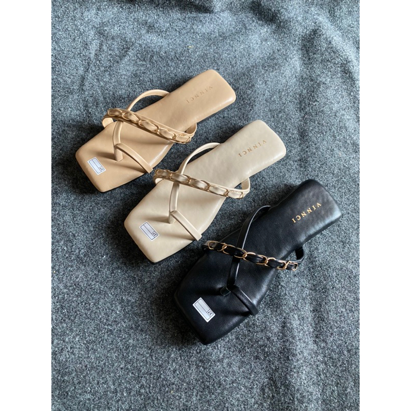 Lucia Lexie sandal santai sandal teplek ready size 37 - 40