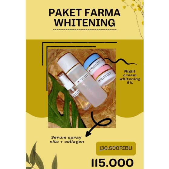 PAKET FARMA WHITENING PAKET CREAM FARMA WHITENING 5% PAKET CREAM FARMA WDC PAKET CREAM PEMUTIH WAJAH