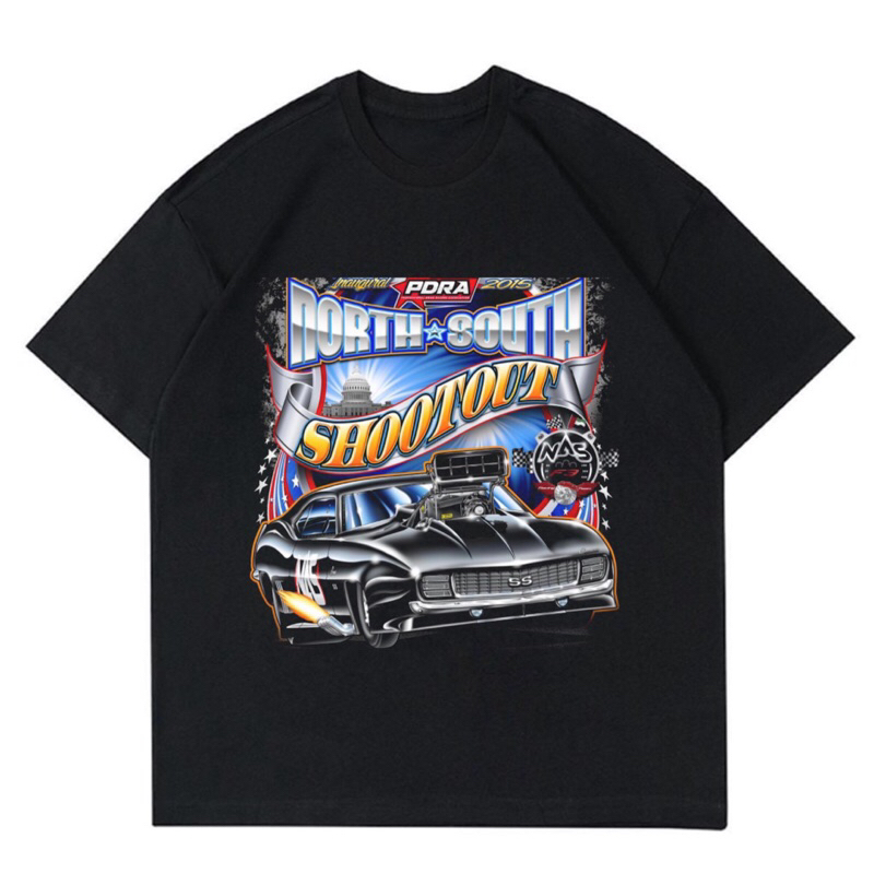 BAJU KAOS VINTAGE NASCAR RACING “SHOOTOUT” | T-SHIRT VINTAGE NASCAR SHOOTOUT | BAJU KAOS OVERSIZE UN