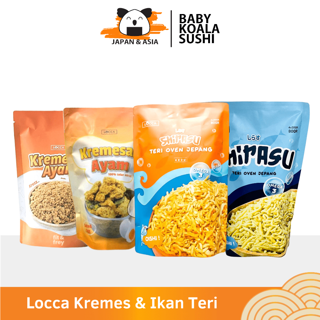 

LOCCA KREMESAN AYAM SHIRASU IKAN TERI JEPANG 100 g Halal | Snack Cemilan Anak Tanpa Pengawet