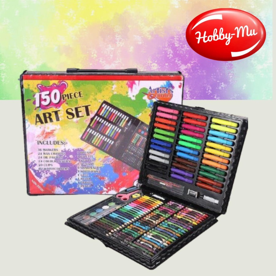 

150pcs Set Mewarnai Set Lukisan Air Warna Pena Krayon Lukisan Anak Sen