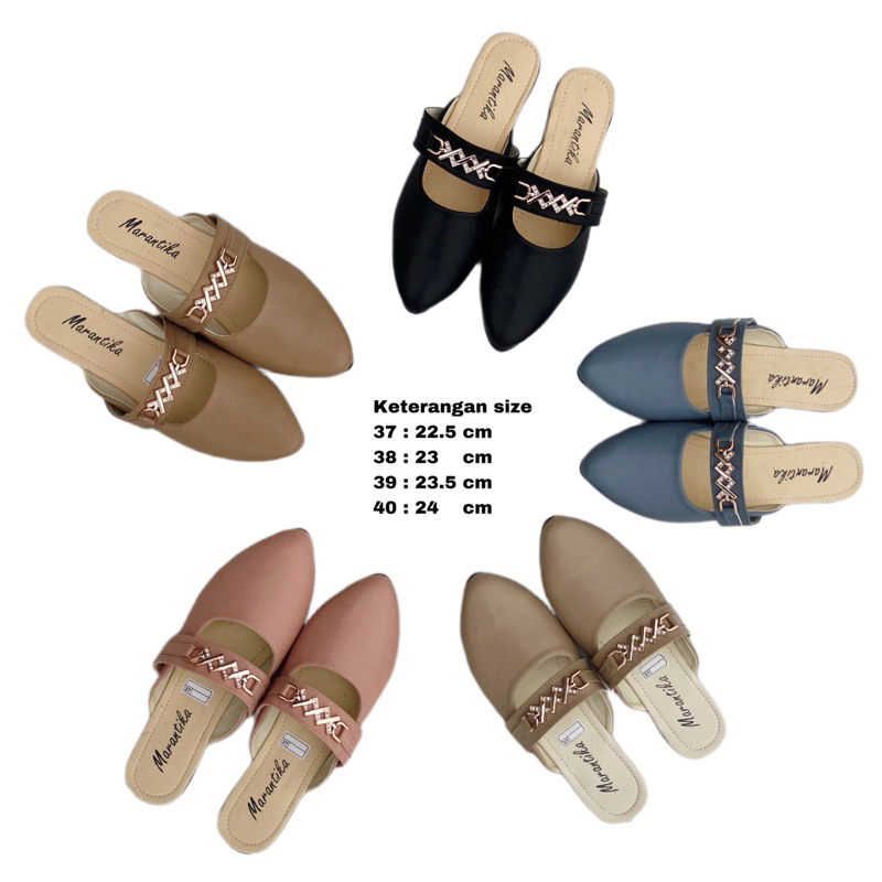 SANDAL WANITA SLOP KARET CODE BUSTONG FLAT