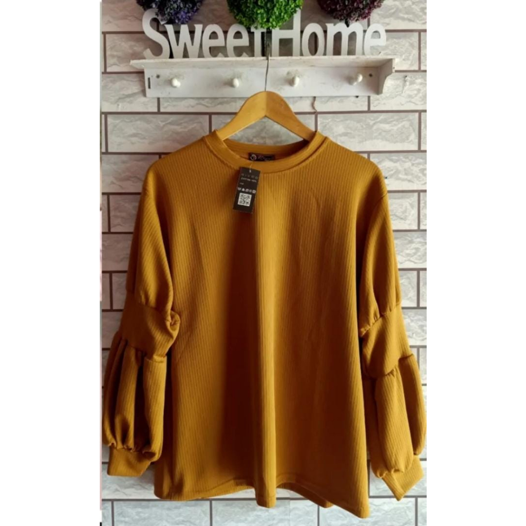 BLUSS UNIQLO // ATASAN WANITA // ATASAN KNIT IMPORT
