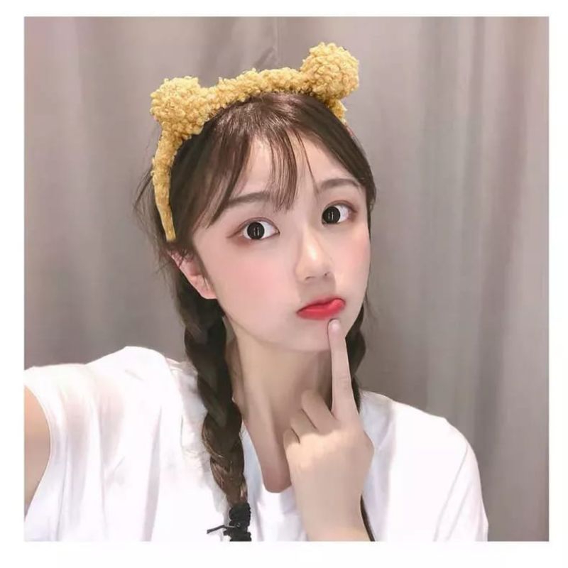 Bando Korea Lucu motif telinga beruang