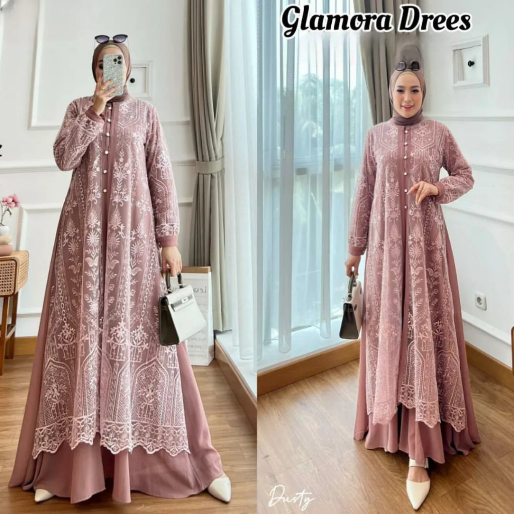 Glamorra Dress. | Dress Casual | Stelan Wanita | Outfit Casual | Fashion Terbaru | Outfit Kondangan