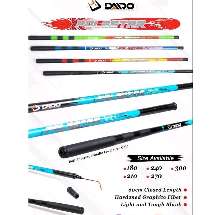 Joran Tegek Daido/Shikari Murah 180/210/240/270/300/360/450cm