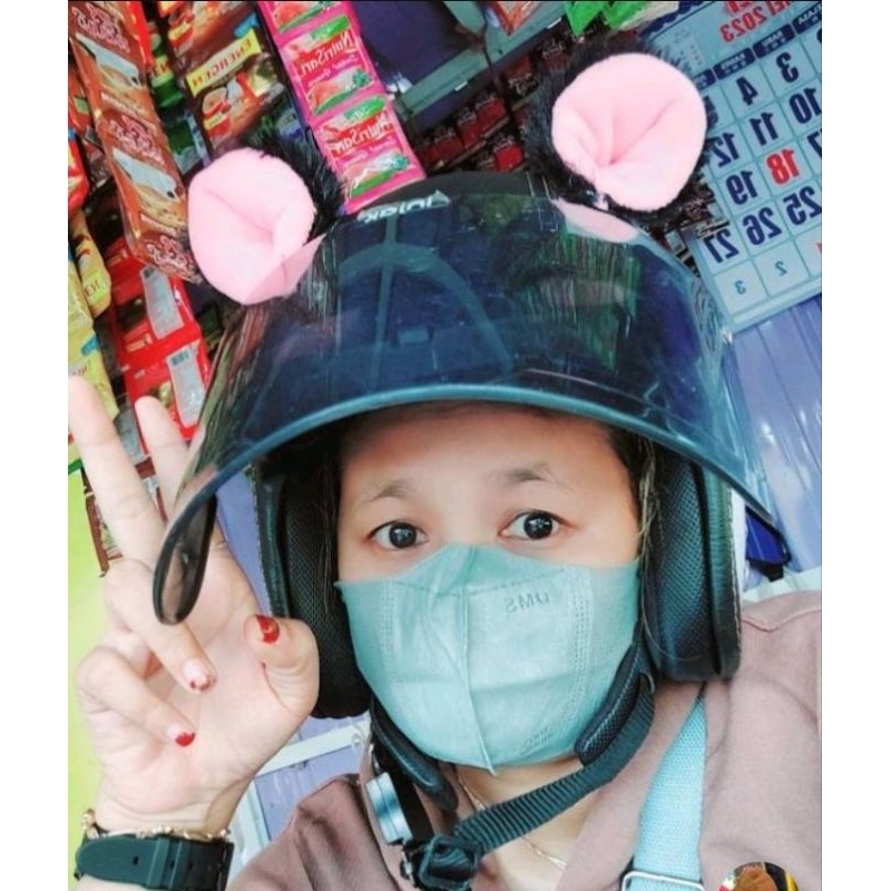 Accessories Kuping Kucing Helm, Kuping Kucing Helm,Kuping Kucing Helm Bogo, Kuping Helm Halfface, Ku