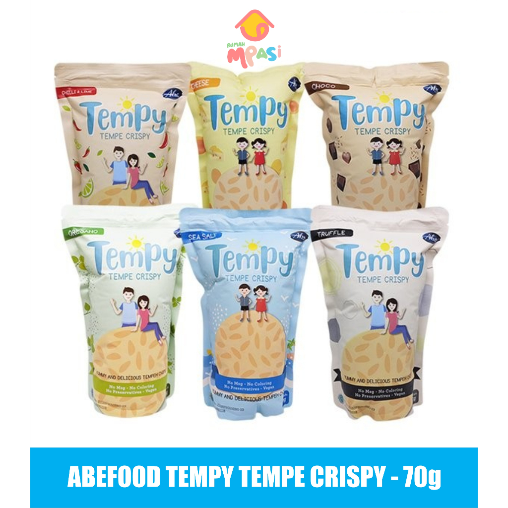 

Tempy (Tempe Crispy) NO MSG / Snack Anak Sehat / Keripik Tempe - 70g