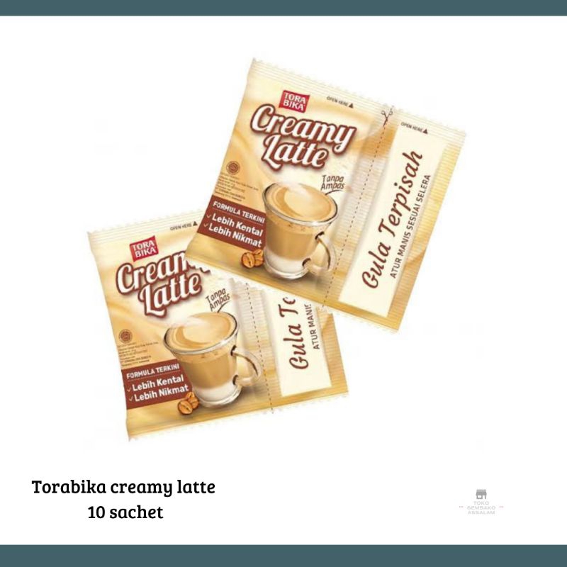 

torabika creamy latte 10 sachet