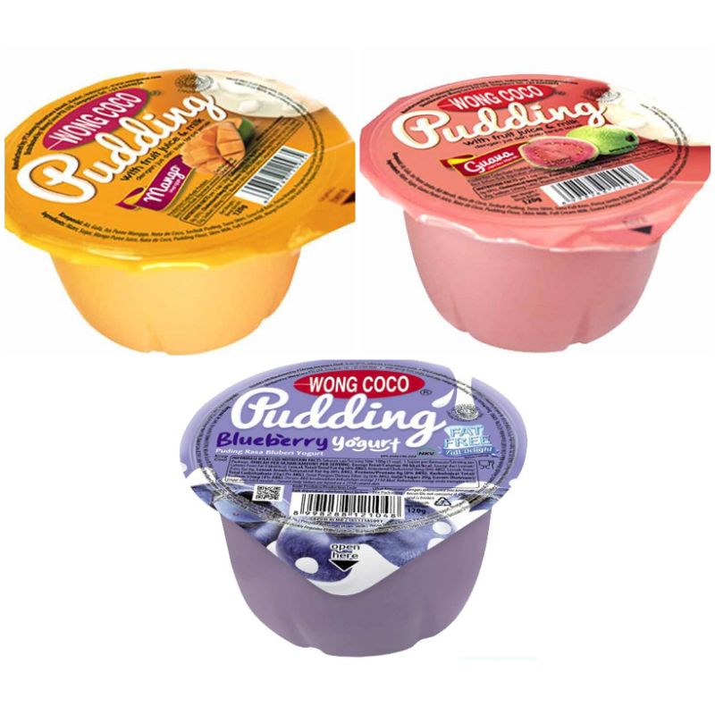 

(instant saja) WONG COCO Pudding Mango Guava blueberry 120g