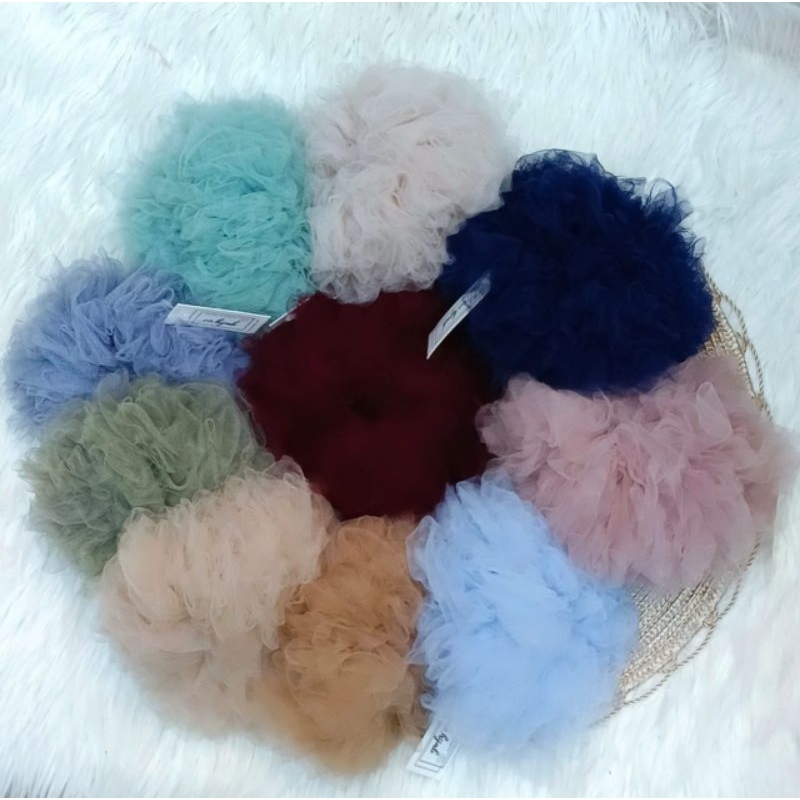 UM1 CEPOL HIJAB,SCRUNCHIE HIJAB,IKAT RAMBUT