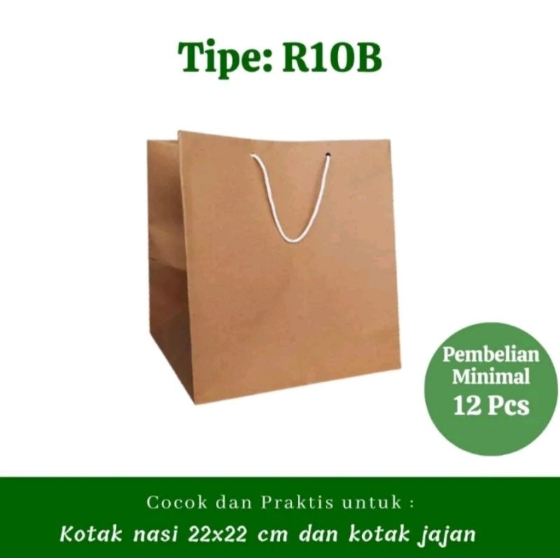 

Papaerbag Ukuran R10B /Tas Kertas / Kantong kertas hajatan