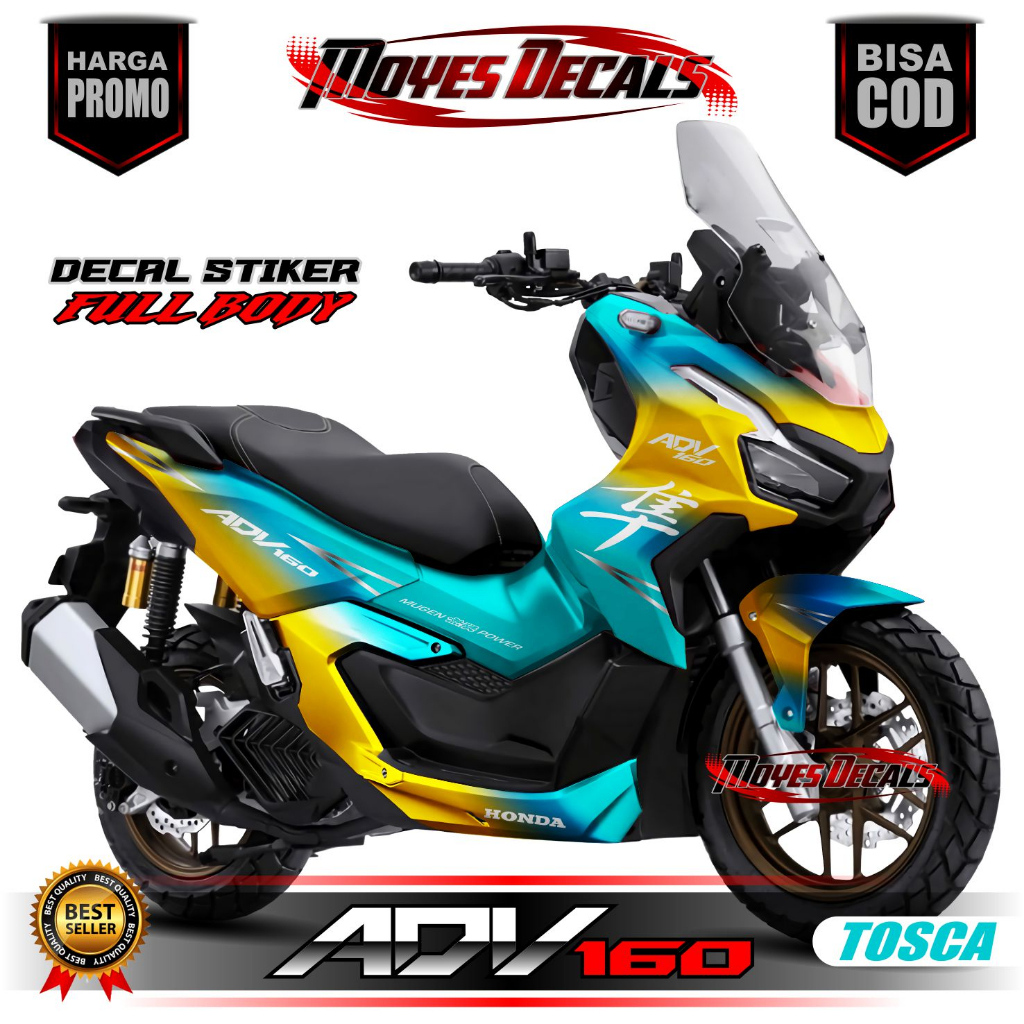 Decal Adv 160 Fullbody / Stiker Variasi Adv 160/ Decal Variasi List Adv 160 2 warna