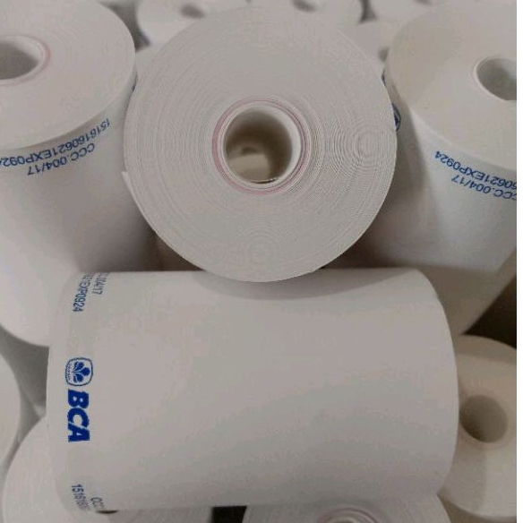 

Kertas Struk Kasir Thermal Roll edc Logo B,C,A 58mm x 40mm Coreless