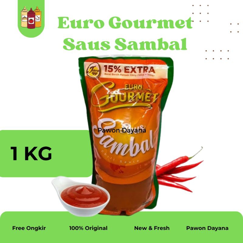 

Saus Sambal Euro Gourmet 1kg / Euro Gourmet