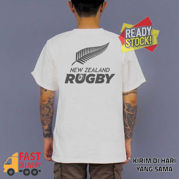 New Zealand Rugby Tshirt Casual 100% Cotton