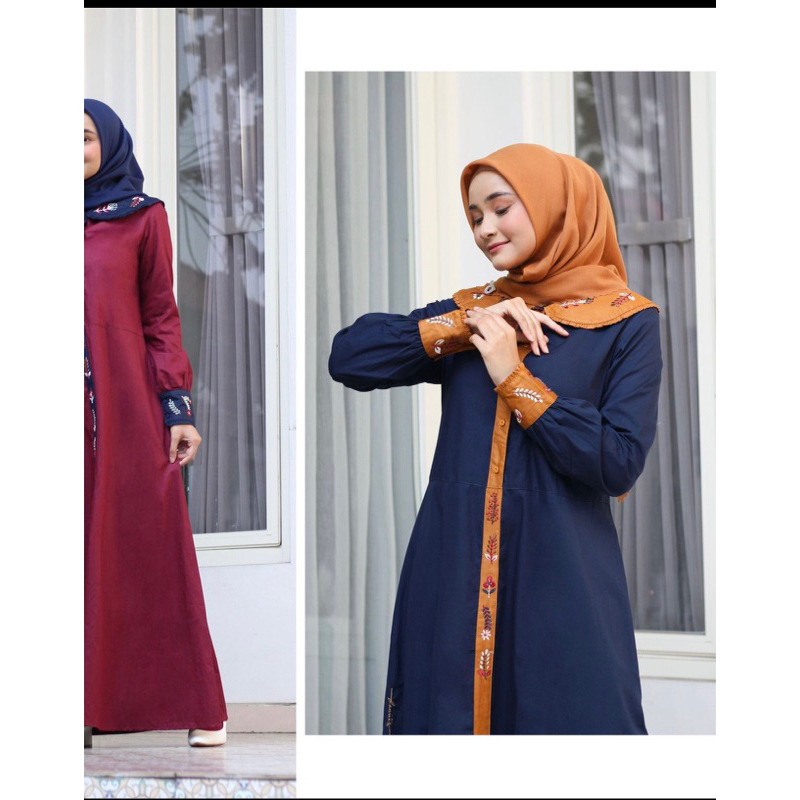Abaya Dannis size XL geser potonya kakak / gamis Dannis diskon termurah