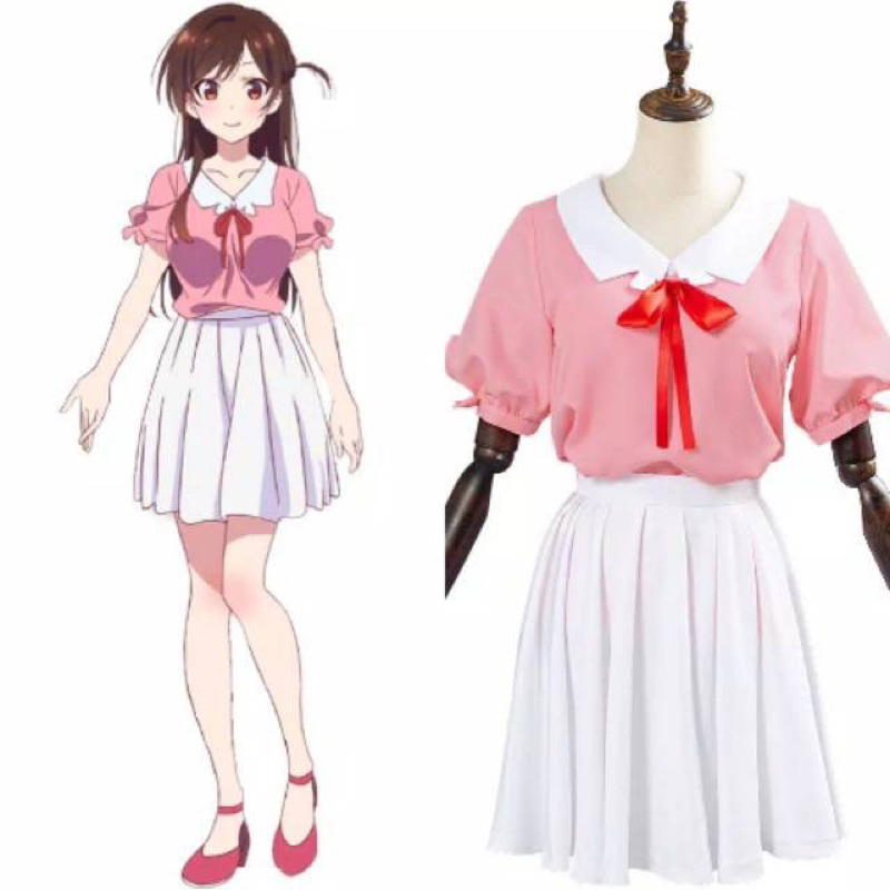 Costum Cosplay Chizuru Ichinose/Chizuru Mizuhara Anime Kanojo Okharishimasu