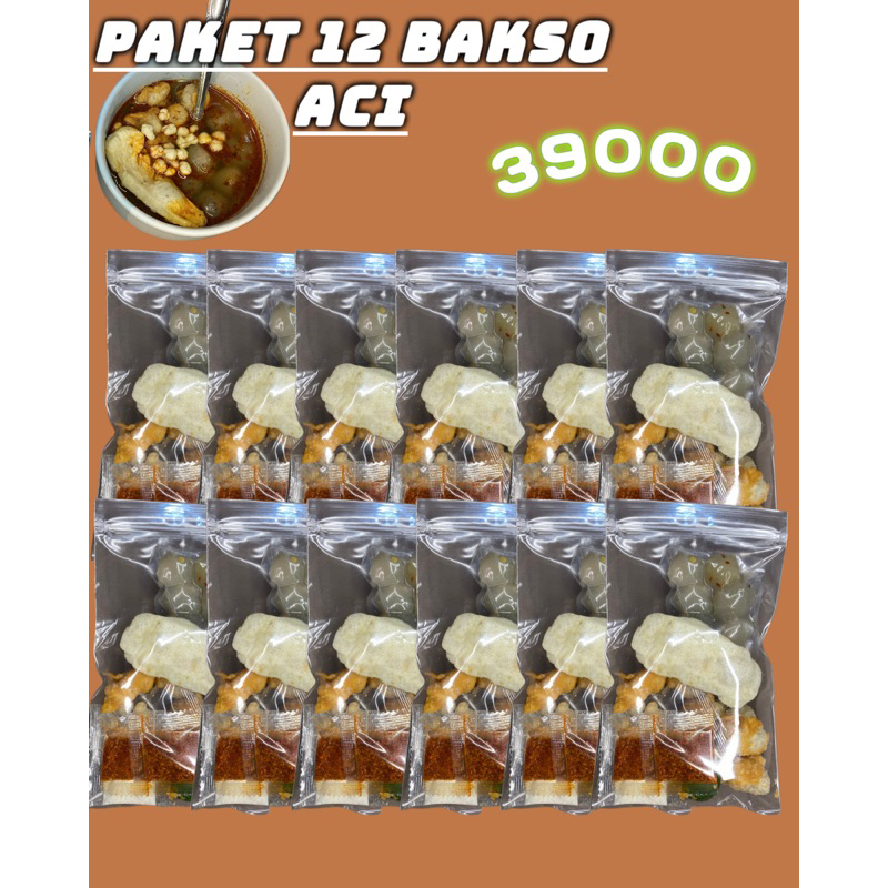 

PAKET BAKSO ACI ORIGINAL 12 BUNGKUS Best Seller