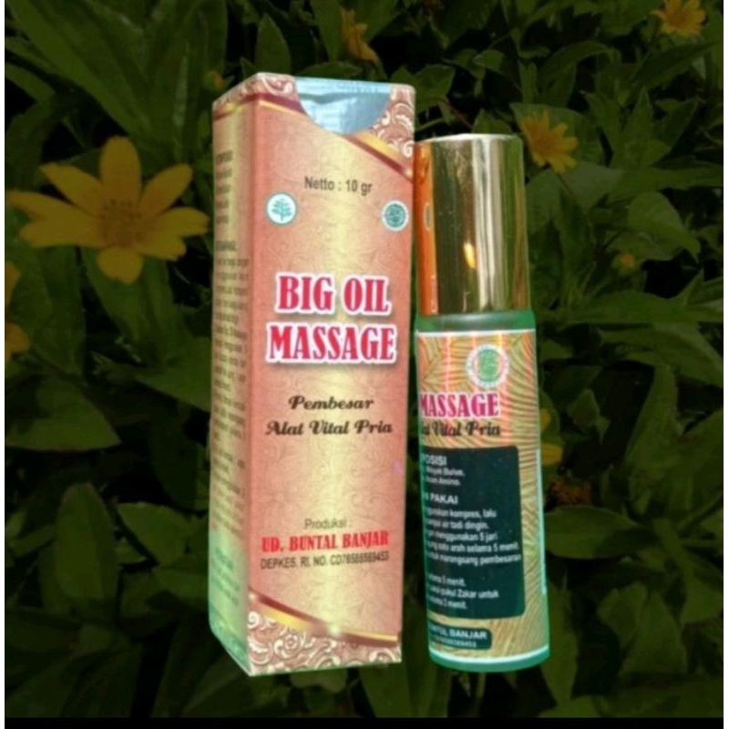 BIG OIL MASSAGE MINYAK OLES HERBAL MEMPERBESAR KEJANTANAN PRIA AMPUH