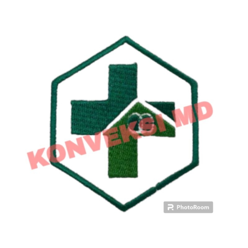 logo bordir puskesmas/bordir logo puskesmas/logo puskesmas bordir