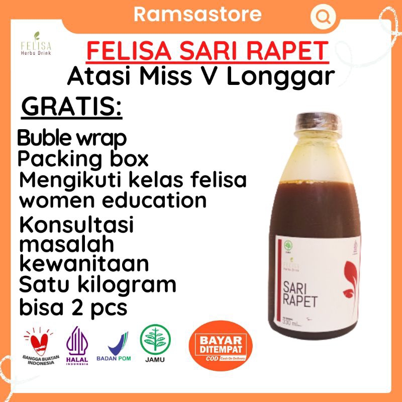 

Sari rapet Minuman herbal sarirapet dari felisa