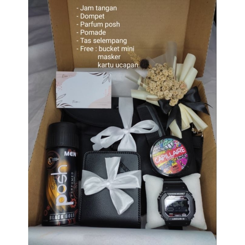 Hampers cowok/pria, kado ultah, kado pernikahan, kado aniversary.