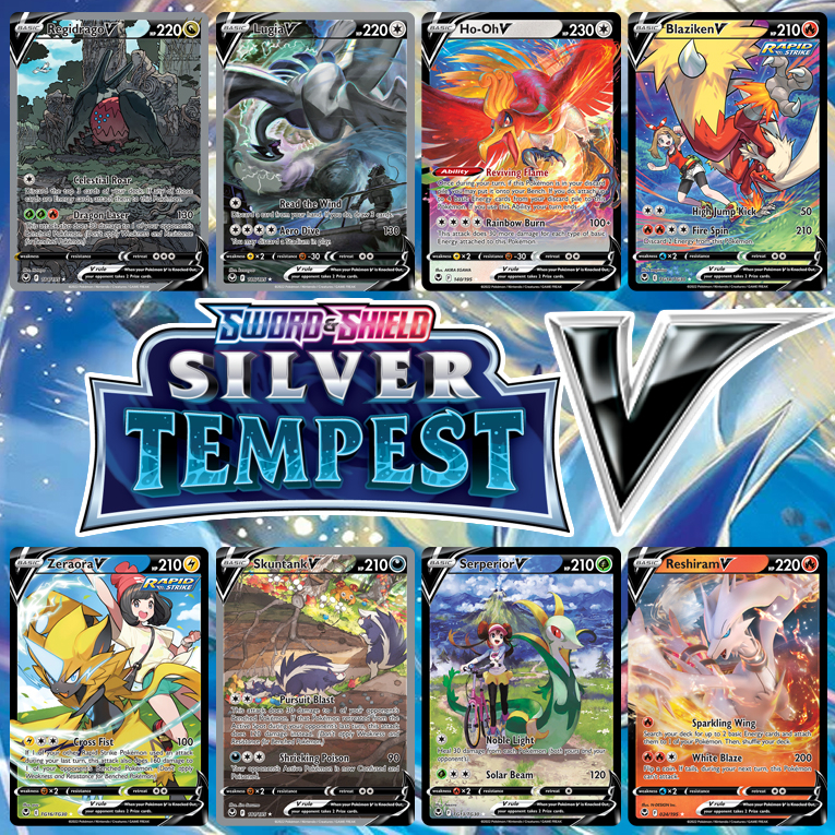 KARTU POKEMON TCG HOLOGRAM SPECIAL V - SILVER TEMPEST