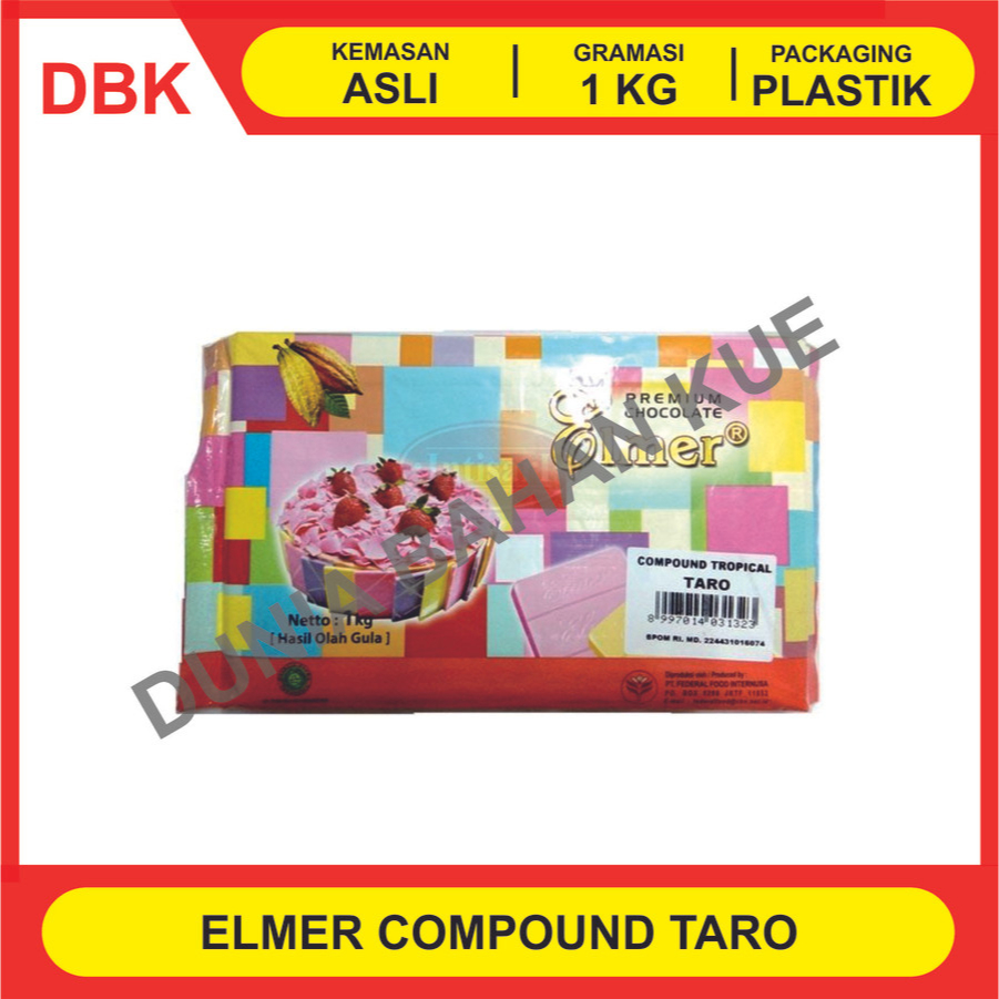 

ELMER COKLAT BATANG / CHOCOLATE COMPOUND 1 KG - TARO UBI UNGU