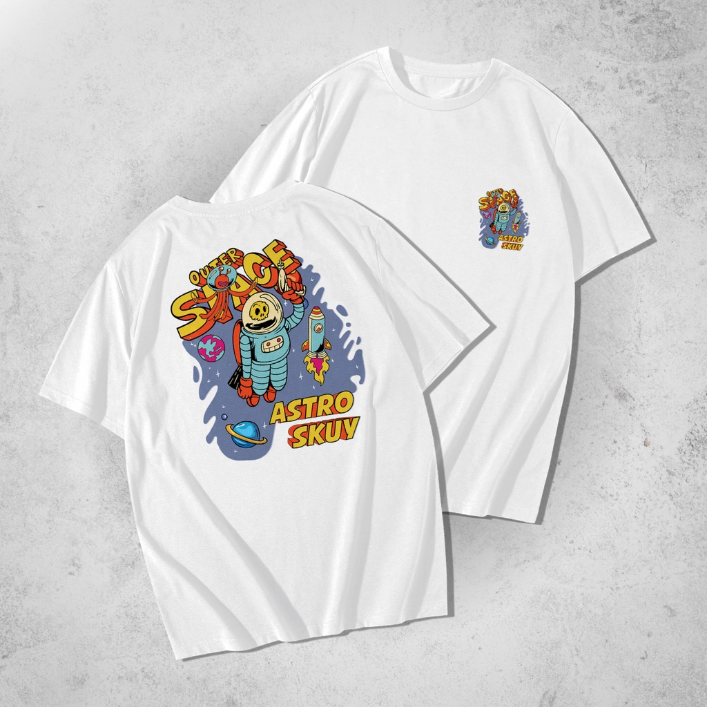 Tshrit Baju Kaos Skuy Dewasa Putih Unisex | Astro Skuy