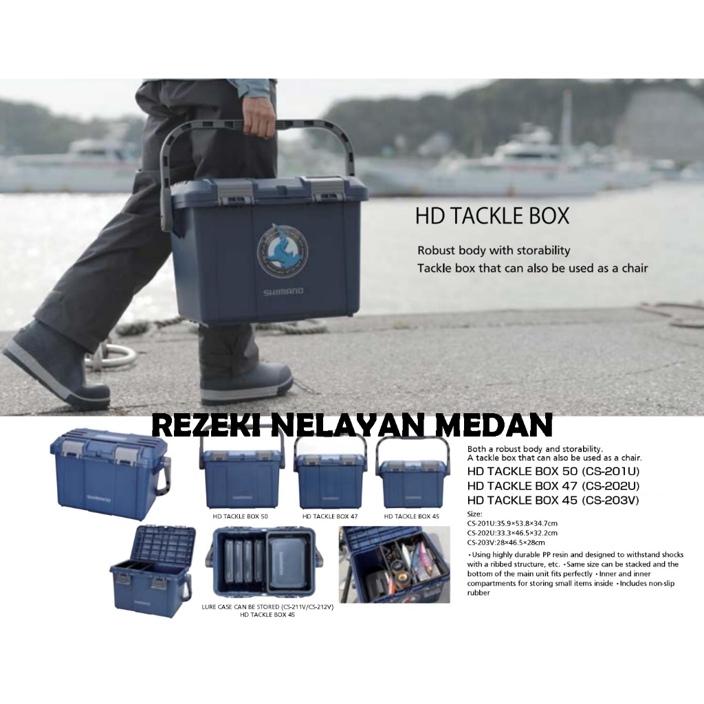 SHIMANO HD TACKLE BOX (Box Untuk Peralatan Pancing)