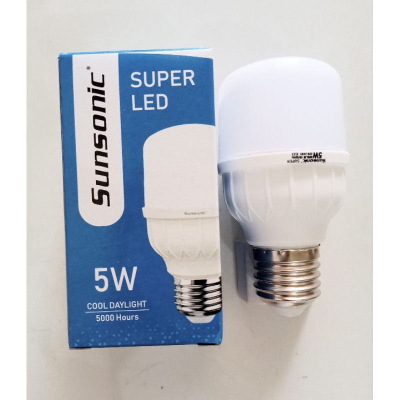 Lampu LED murah Sunsonic 5 Watt 180 Lumen pas jadi lampu tidur