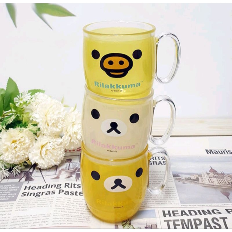 Rilakkuma gelas ORI Korea(harga per pcs)