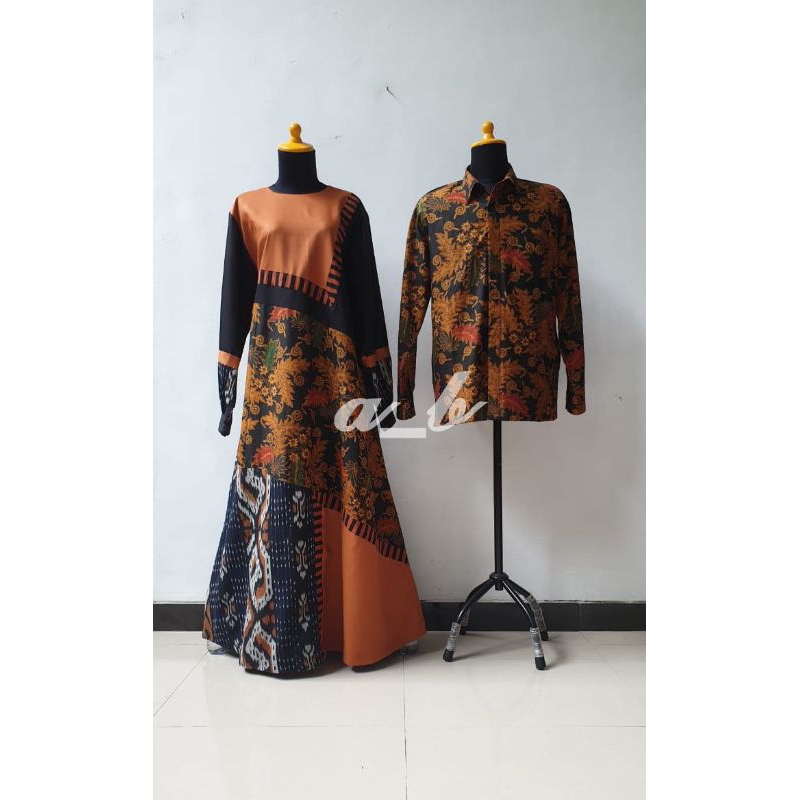 Gamis Patchwork-Custom Made-Pre Order-Gamis Batik- Abaya Wanita Muslimah Syar'i-Sarimbit Batik-Custo
