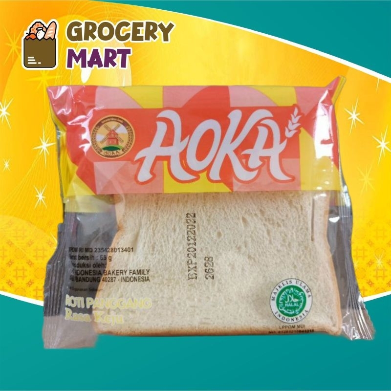 

Roti AOKA Roti Panggang Rasa Keju 1Pcs