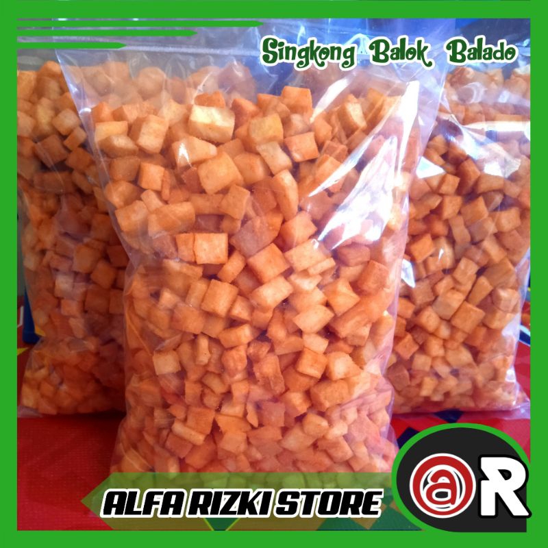 

Singkong Balok Balado / Singkong Dadu Balado / Cemilan Murah / Snack Kiloan / Cemilan Enak / Jananan murah / Telo Dadu Balado