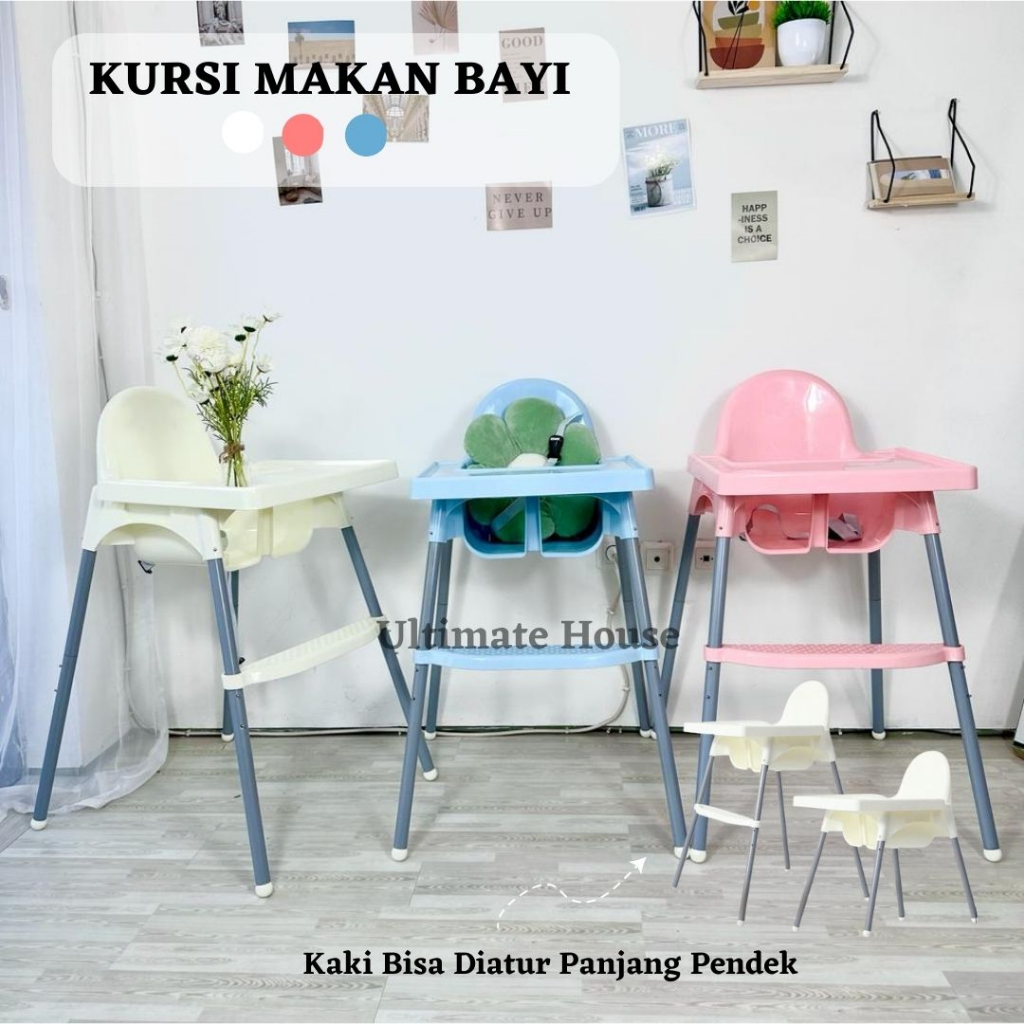 Kursi Makan Bayi  / Hight Chair / Kursi Makan Bayi Brow / Kursi Makan Bayi Bangku Makan Plastik