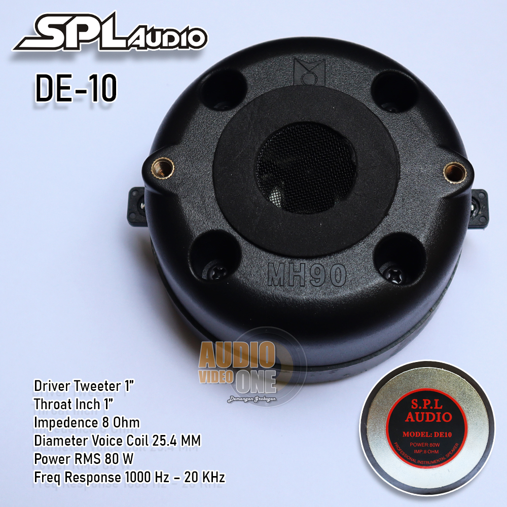 Tweeter SPL AUDIO DE10 Driver Tweter D2 Trebel Audio Original