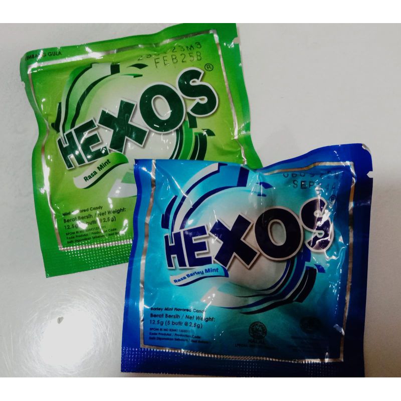 

Permen Hexos Sachet isi 5butir/Permen Pelega Tenggorokan