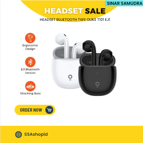 HEADSET BLUETOOTH TWS OLIKE T101 EJ1