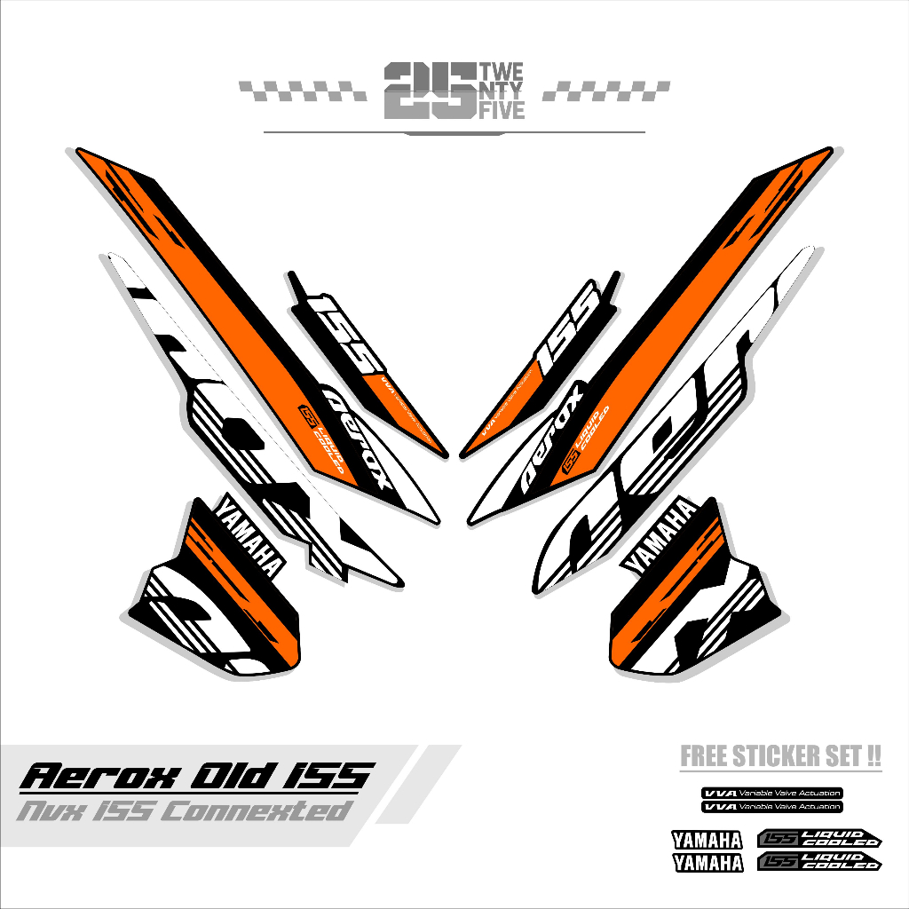 STRIPING AEROX 155/VARIASI 2/STRIPING AEROX OLD/STIKER AEROX OLD/STICKER AEROX OLD 115/STRIPING AERO