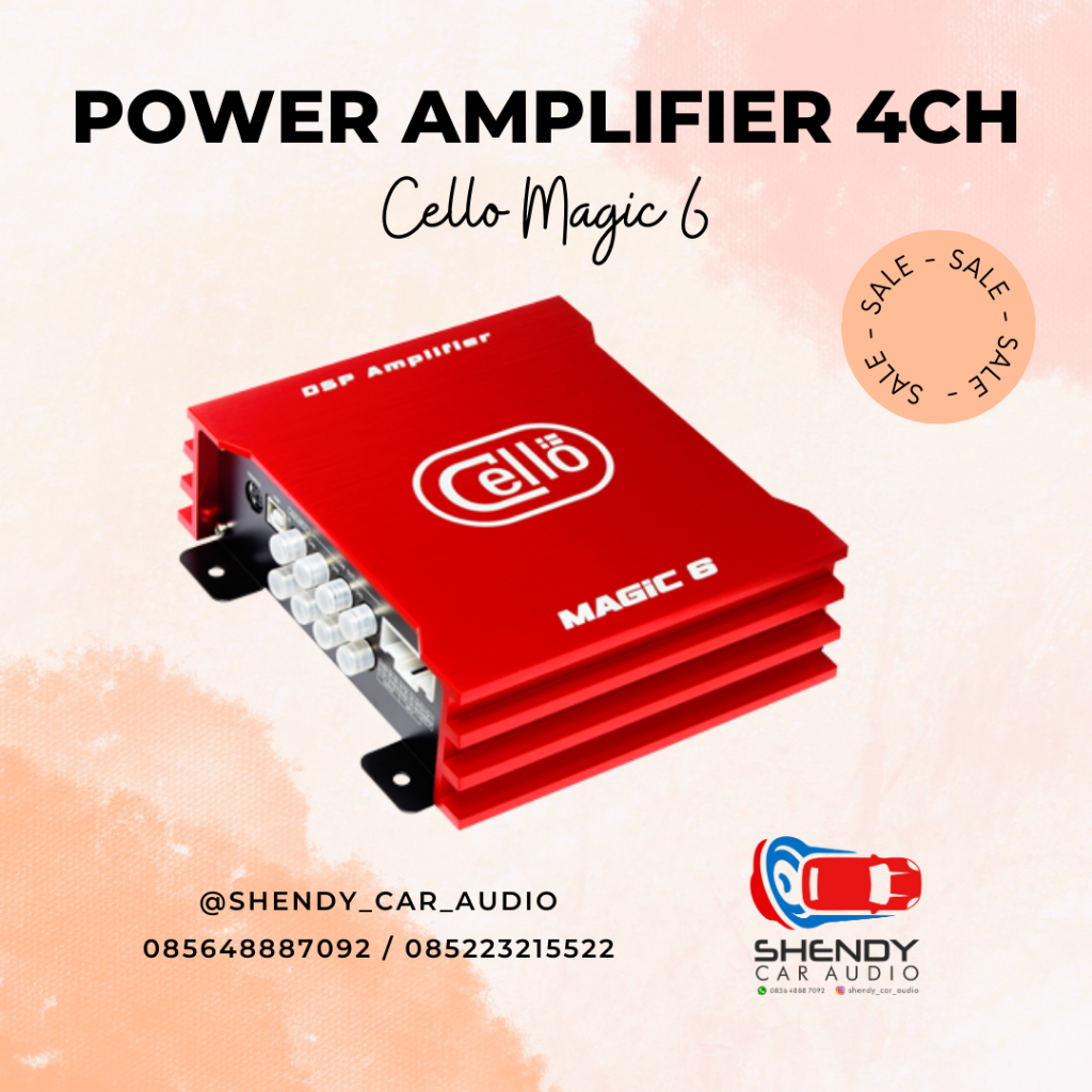 Power Processor Cello Magic 6 4ch Power plus 6ch DSP 31 Band