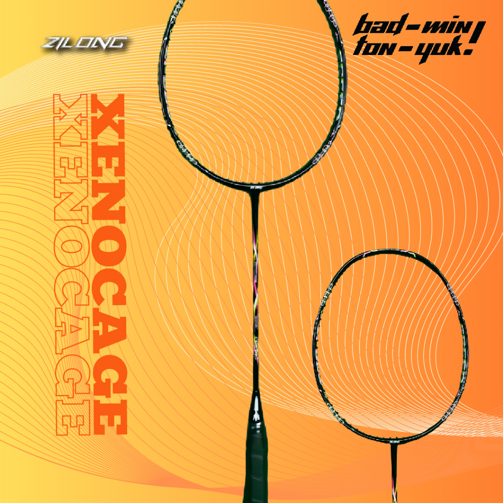 Zilong Xenocage Raket Badminton 36lbs Original Termurah
