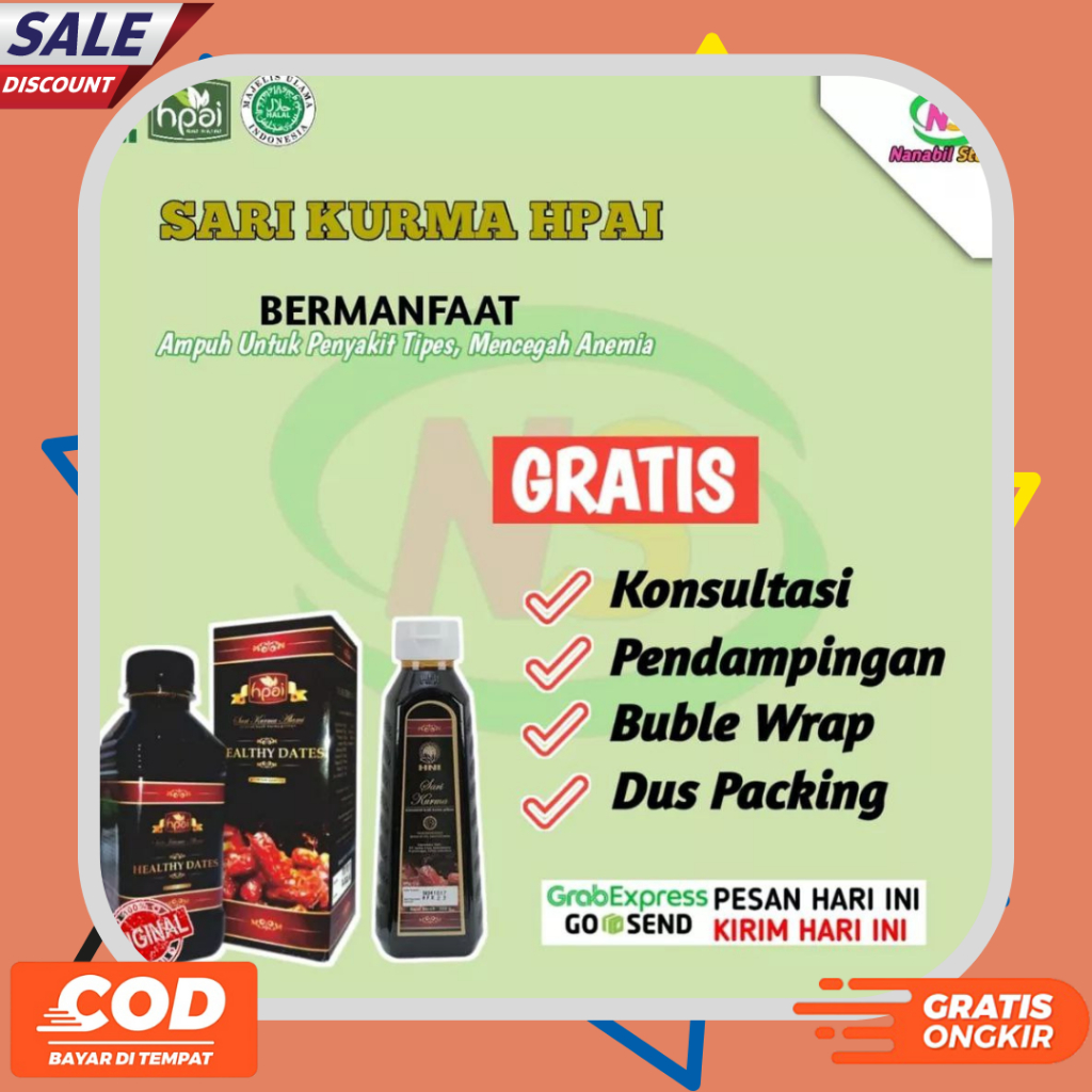 

Sari Kurma Original 100% HNI HPAI