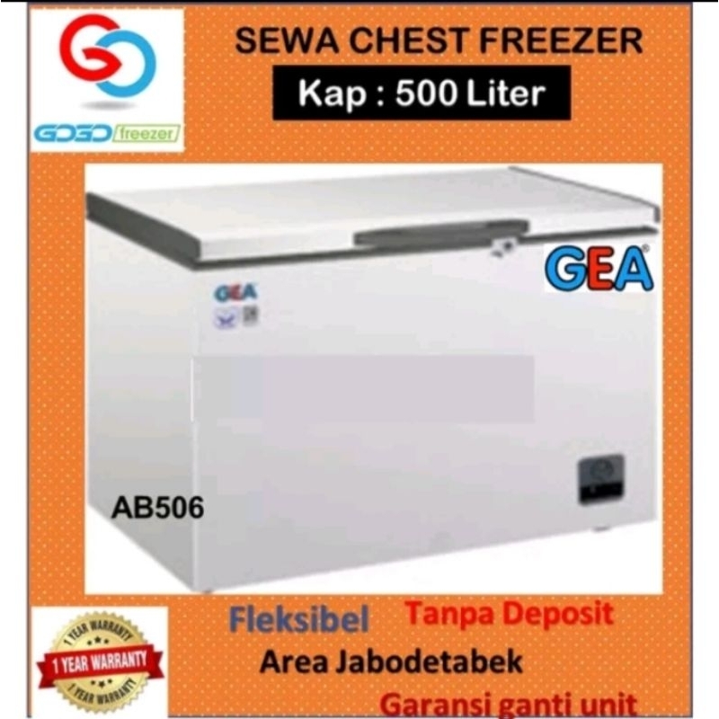 Sewa Freezer untuk Makanan Kapasitas 500 liter untuk 3 Bulan PLUS FREE 1 Bulan