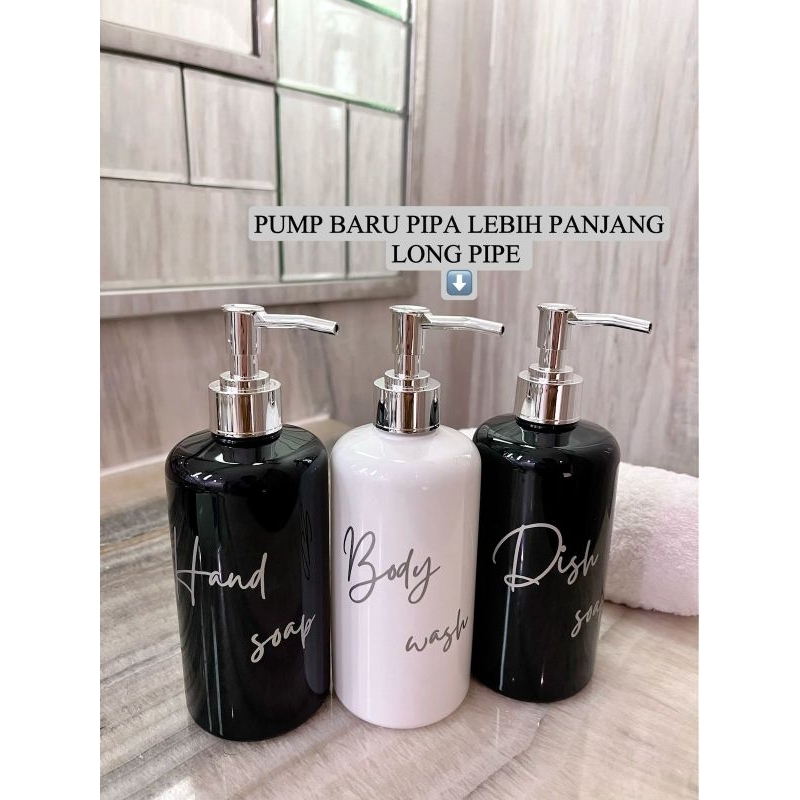 ( LONG PIPE ) BOTOL HITAM / PUTIH N28 500ML SILVER EDITION DIAMOND LUXURY LONG PIPE. aesthetic