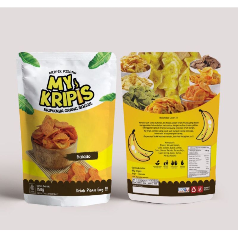 

SNACK KRIPIK PISANG RASA BALADO RENYAH